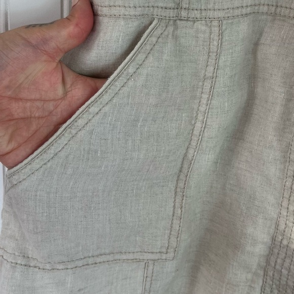 Caslon Pure Linen Shirt Dress Medium - Picture 6 of 12